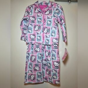 Hello Kitty Pink and Blue Kids Pajamas